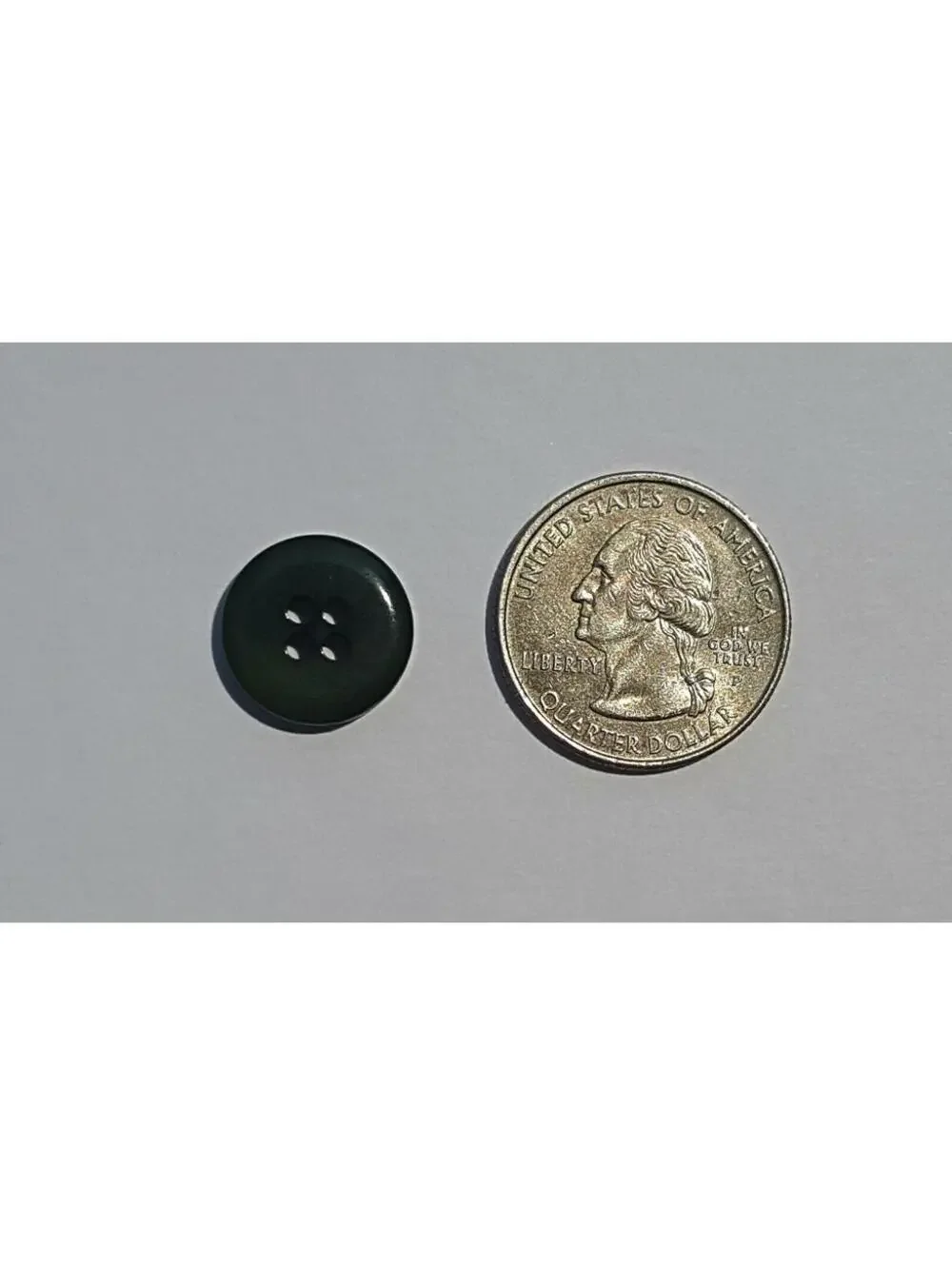 Green Marbled Buttons, 4 Hole Sewing/Crafts Buttons 16mm - 24 Pieces (016)